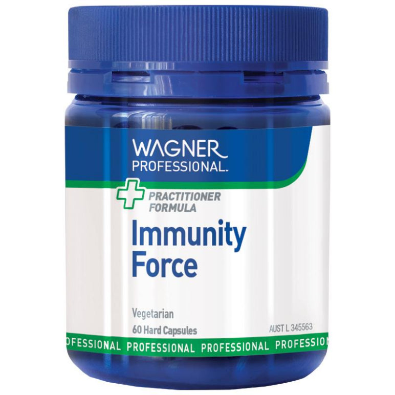 Wagner Professional Immunity Force 60 Vegetarian Capsules front image on Livehealthy HK imported from Australia