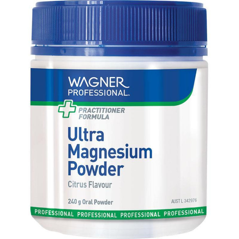 Wagner Professional Ultra Magnesium Citrus 240g Powder front image on Livehealthy HK imported from Australia