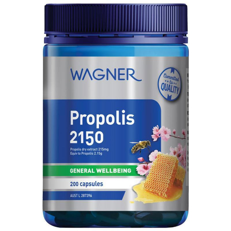Wagner Propolis 2150 200 Capsules front image on Livehealthy HK imported from Australia