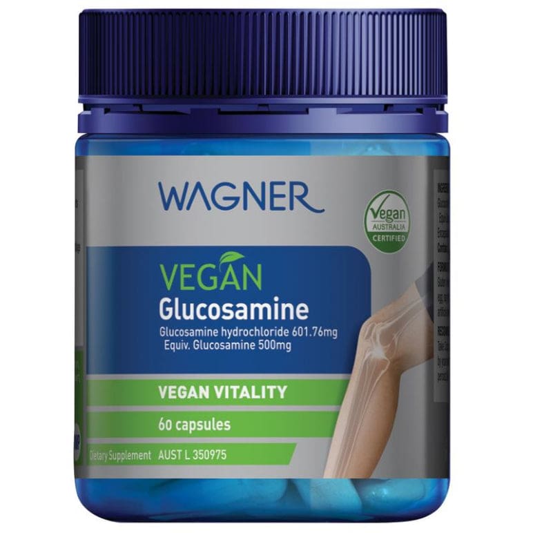 Wagner Vegan Glucosamine 60 Capsules front image on Livehealthy HK imported from Australia