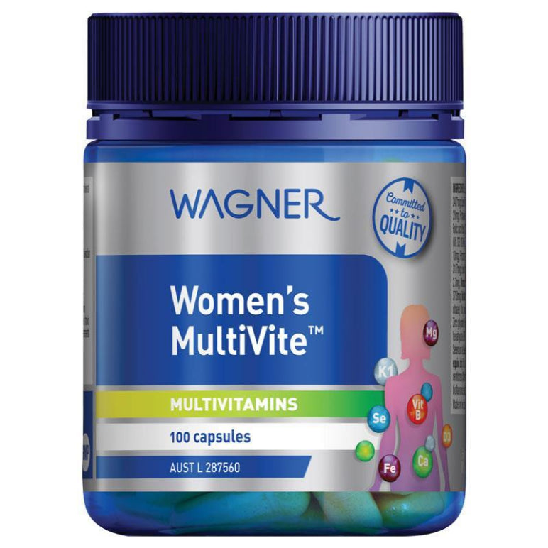 Wagner Womens Multivite 100 Capsules front image on Livehealthy HK imported from Australia