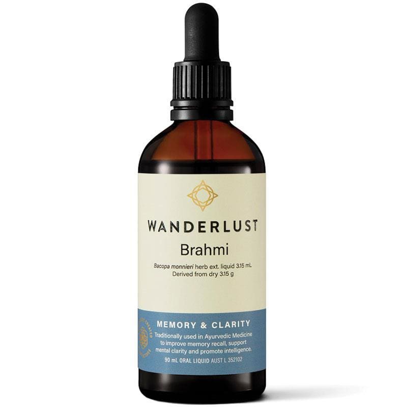 Wanderlust Brahmi 90ml front image on Livehealthy HK imported from Australia