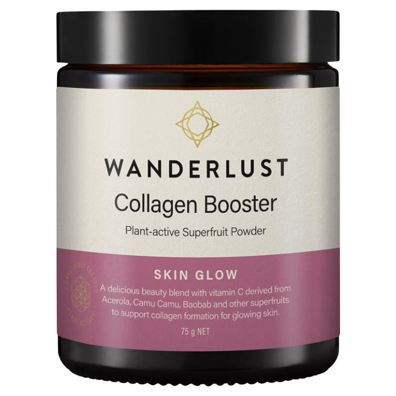 Wanderlust Collagen Booster 75g front image on Livehealthy HK imported from Australia