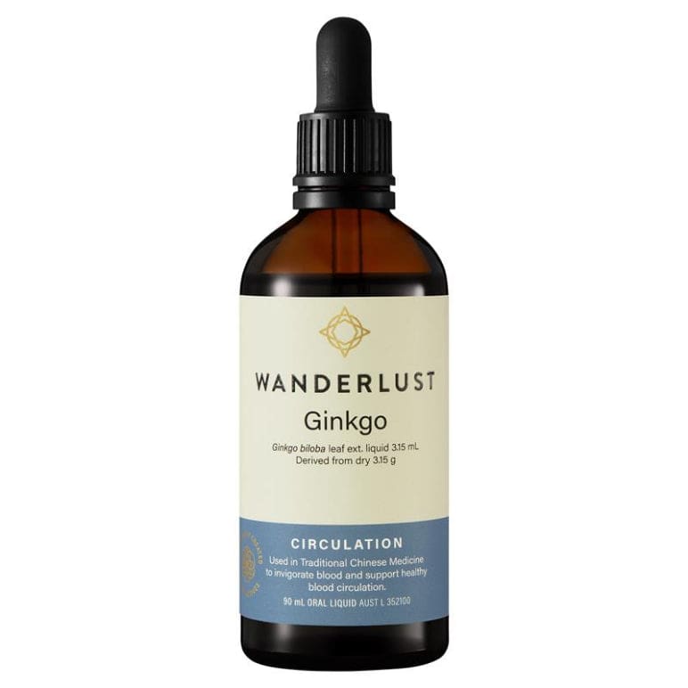 Wanderlust Ginkgo 90ml front image on Livehealthy HK imported from Australia