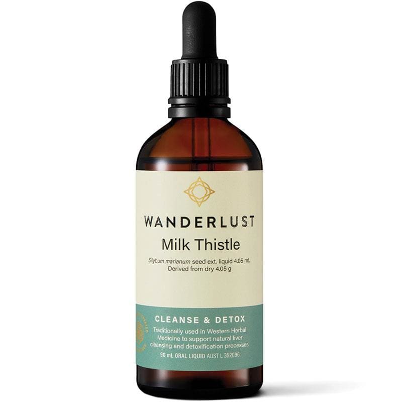 Wanderlust Milk Thistle 90ml front image on Livehealthy HK imported from Australia