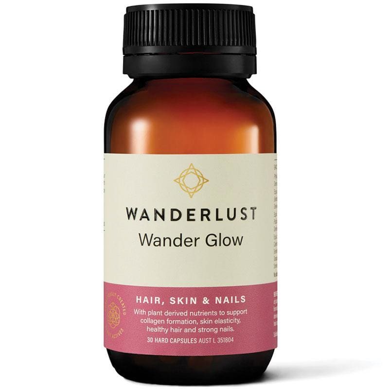 Wanderlust Wander Glow 30 Capsules front image on Livehealthy HK imported from Australia
