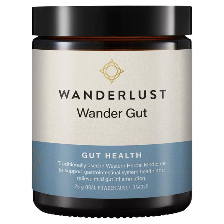 Wanderlust Wander Gut 75g front image on Livehealthy HK imported from Australia