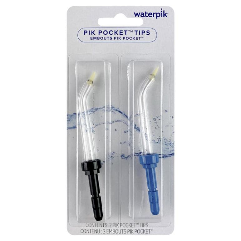Waterpik PikPocket Tips 2 Pack front image on Livehealthy HK imported from Australia