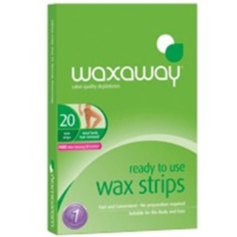 Waxaway Ready To Use Wax Body 20 Strips front image on Livehealthy HK imported from Australia