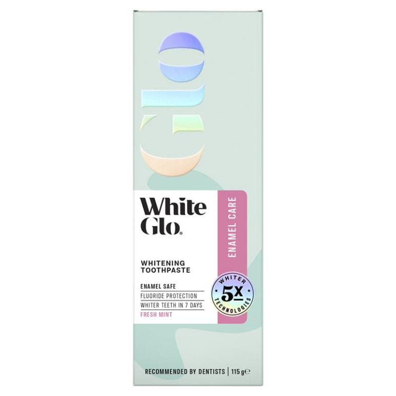 White Glo Enamel Care Toothpaste 115g front image on Livehealthy HK imported from Australia