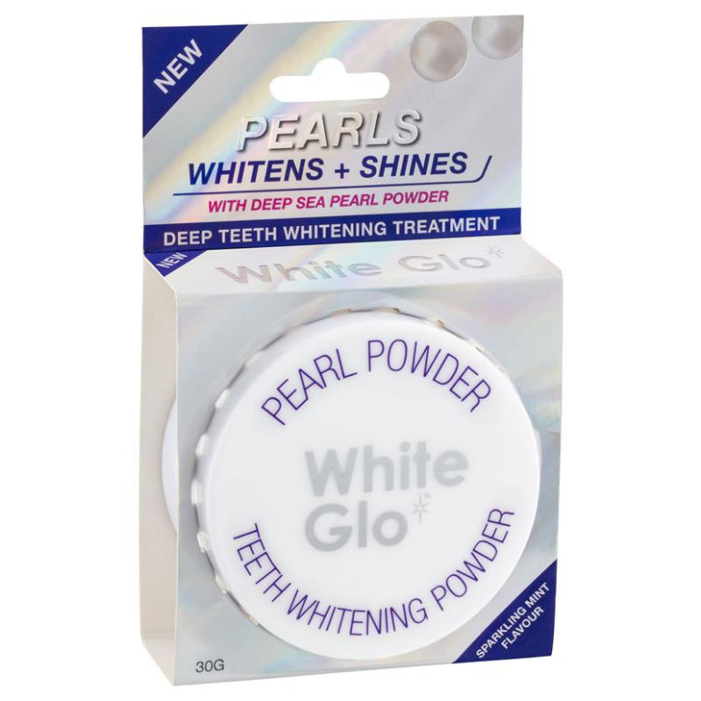 White Glo Pearl Polishing Powder 30g front image on Livehealthy HK imported from Australia