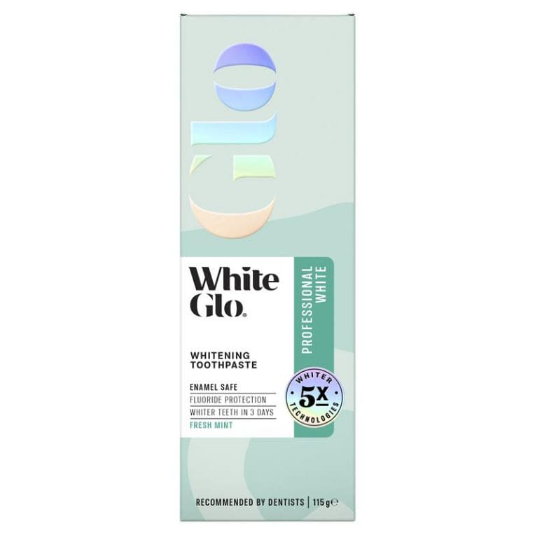 White Glo Professional White Toothpaste 115g front image on Livehealthy HK imported from Australia