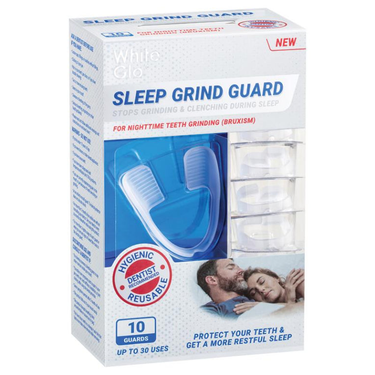 White Glo Sleep Grind Guard 10 Pack front image on Livehealthy HK imported from Australia