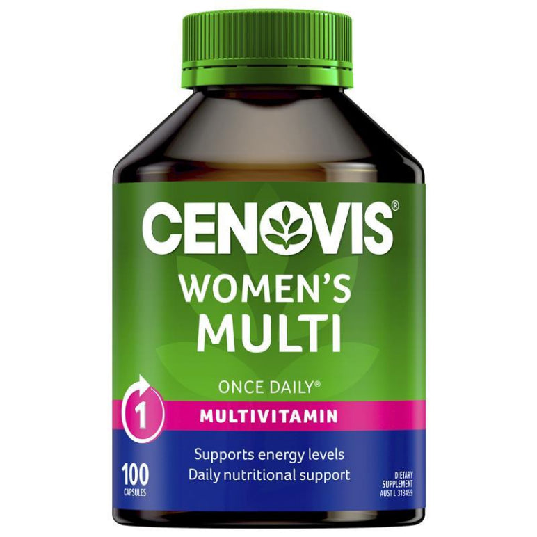 Women's Multivitamin for Energy - Multi Vitamin 100 Capsules front image on Livehealthy HK imported from Australia