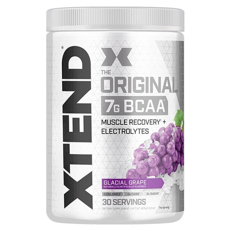 Xtend BCAA Glacial Grape 30 Serves front image on Livehealthy HK imported from Australia