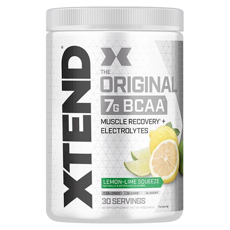 Xtend BCAA Lemon Lime Squeeze 30 Serves front image on Livehealthy HK imported from Australia