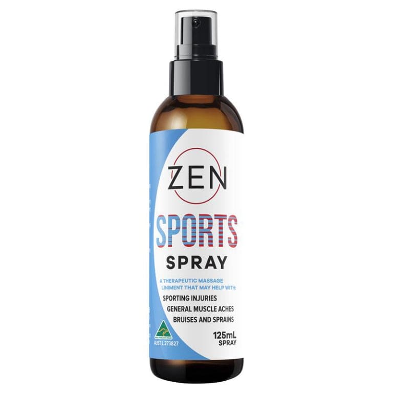 Zen Sports Massage Liniment 125ml front image on Livehealthy HK imported from Australia